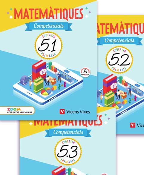 Quadern Matemàtiques Competenc, 5º EP Valen, 19 Zoom (Vicens Vives) - 9788468263311 Imagen principal del producto