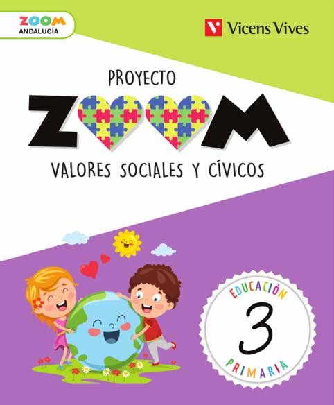 Valores 3º EP Andalucía 19 Zoom (Vicens Vives) - 9788468263502 Imagen principal del producto