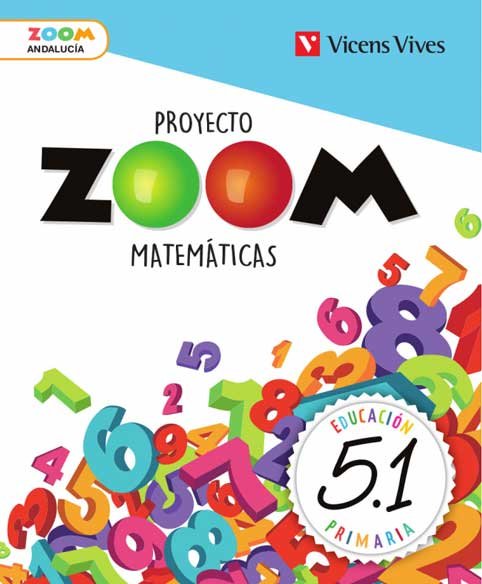 Matemáticas 5º EP Andalucía Trimestral 19 Zoom (Vicens Vives) - 9788468263519