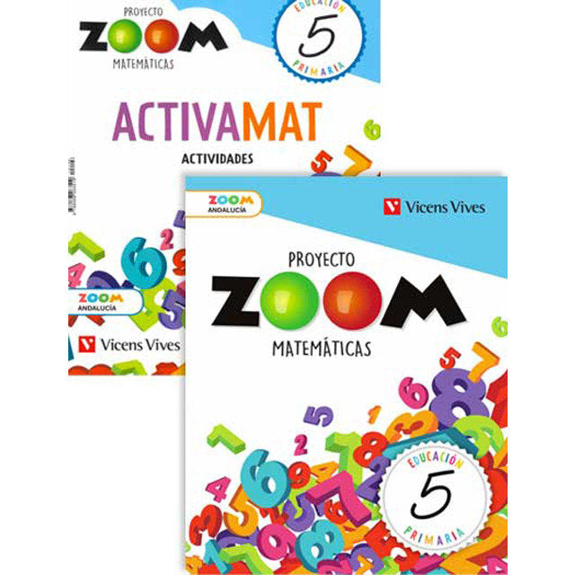 Matemáticas 5º EP Andalucía Monovolumen 19 Zoom (Vicens Vives) - 9788468268958 Imagen principal del producto