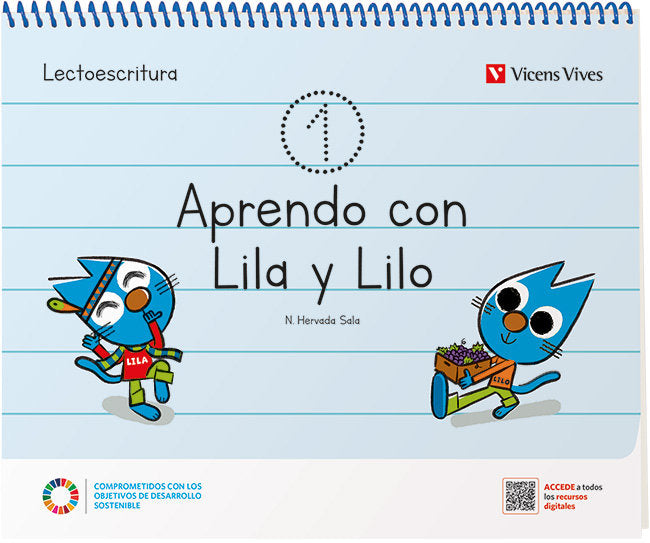 APRENDO CON LILO Y LILA CUADERNO 1 EI 3 AÑOS 22 | Varios Autores | 9788468280783 (Vicens Vives)
