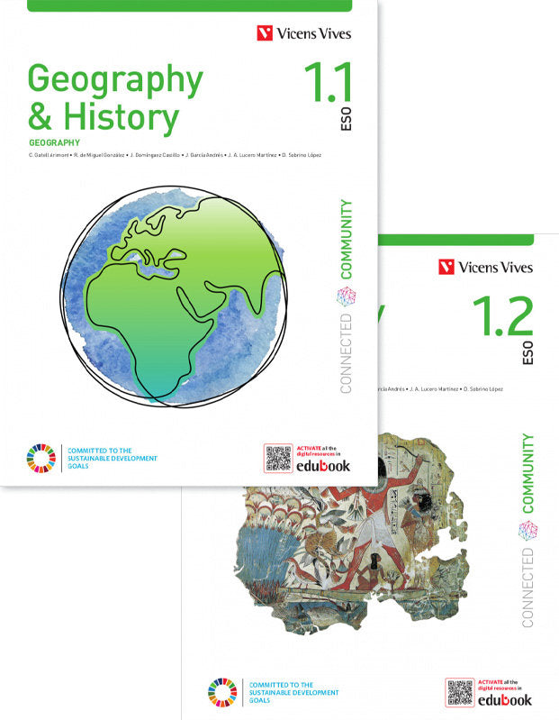GEOGRAPHY & HISTORY 1 (1.1-1.2) (C COMMUNITY) | Varios autores | 9788468284293 (VICENS VIVES) Imagen principal del producto