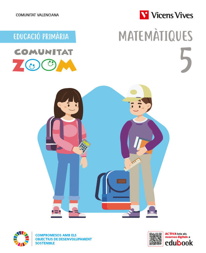 Matemàtiques 5º EP Valencia Trim (comunitat Zoom) 22 (Vicens Vives) - 9788468285283 Imagen principal del producto