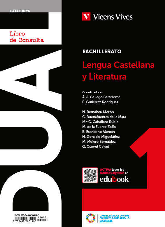 ✅ LENGUA CASTELLANA 1ºNB (LC+CA+DI) DUAL CATALAN 22 - 9788468286143 Imagen principal del producto