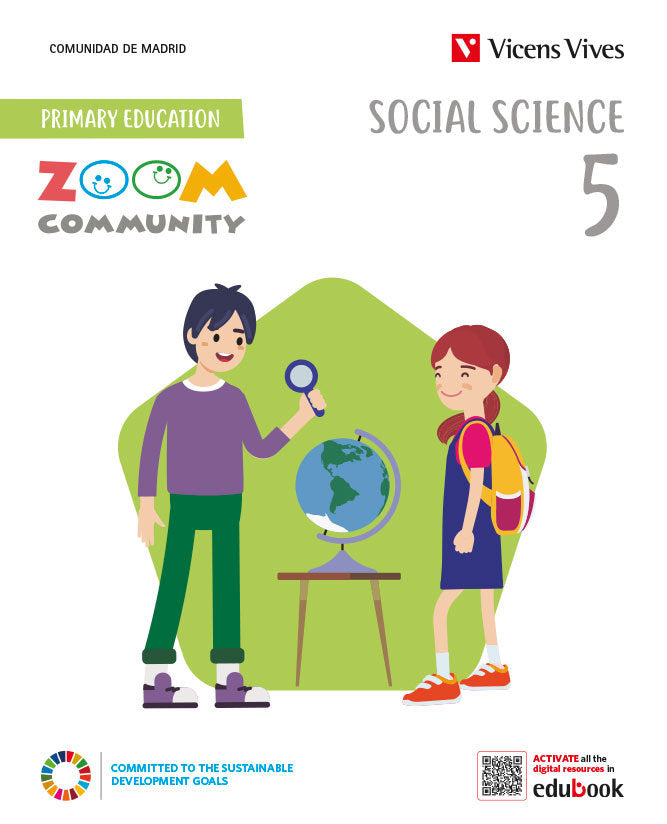Social Science 5º EP Madrid Zoom Community 22 (Vicens Vives) - 9788468286747 Imagen principal del producto