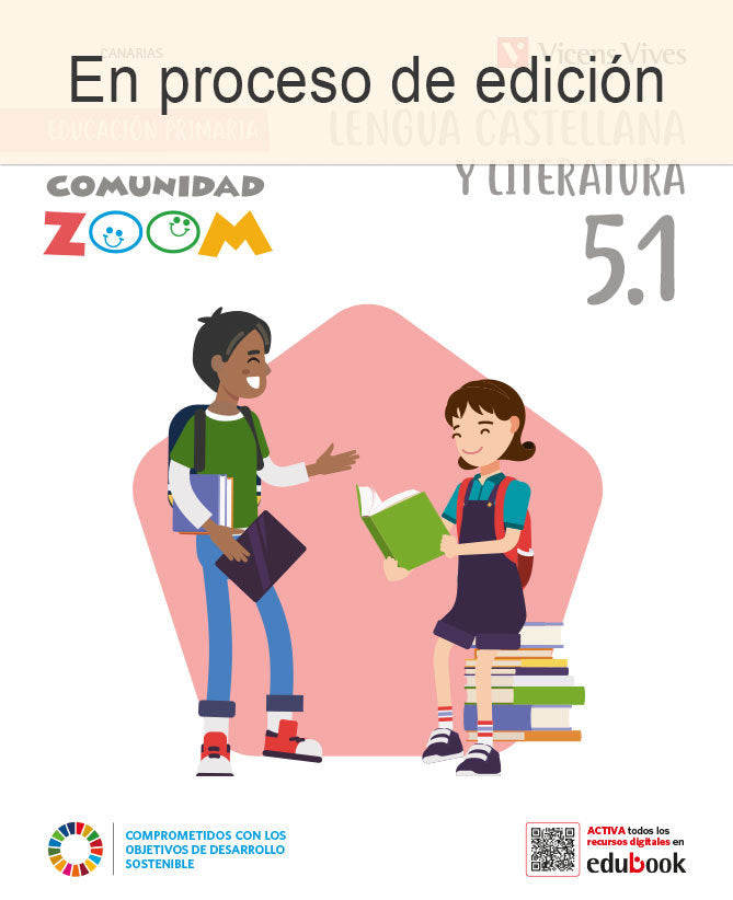 Lengua Castellana 5º EP Trim Canarias Comunidad Zoom 22 (Vicens Vives) - 9788468287034 Imagen principal del producto