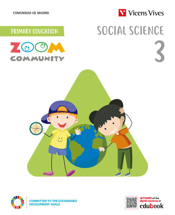Social Science 3º EP Madrid Zoom Community 22 (Vicens Vives) - 9788468287782 Imagen principal del producto