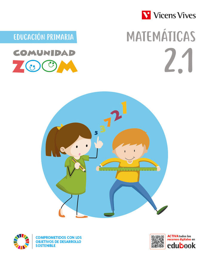 MATEMATICAS 2º de Primaria TRIM+MATERIAL MANIP COM,ZOOM 23 | EQUIPO EDITORIAL | 9788468291840 (Vicens Vives) Imagen principal del producto