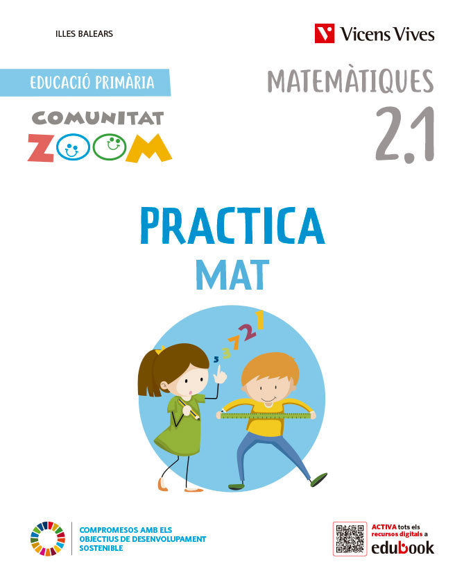 Practicamat 2º EP Balears Trim Activ, Com, Zoom 23 (Vicens Vives) - 9788468292687