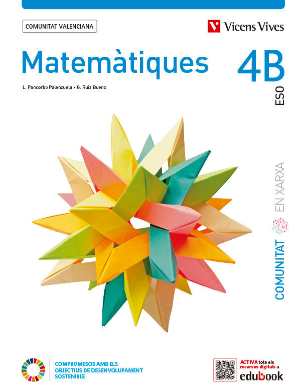 Matemàtiques 4º ESO Opc, B Valencia Com, Xarxa 23 (Vicens Vives) - 9788468294490 Imagen principal del producto