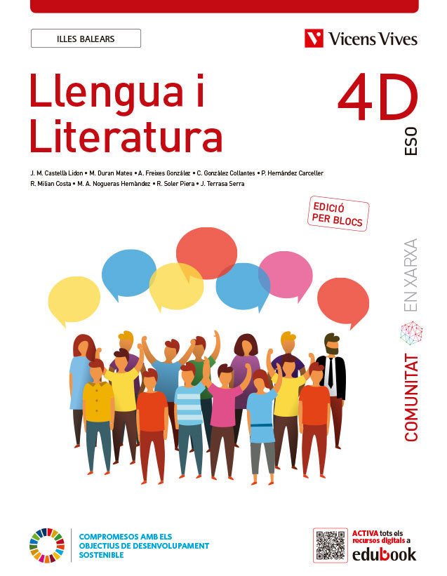 Llengua 4º ESO Balears Q Diversitat Blocs Com, Xarxa 23 (Vicens Vives) - 9788468295107 Imagen principal del producto