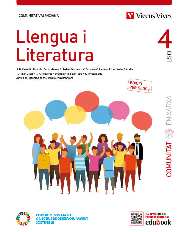 Llengua I Literatura 4º ESO Bl Valencia Com, Xarxa 23 (Vicens Vives) - 9788468295305 Imagen principal del producto