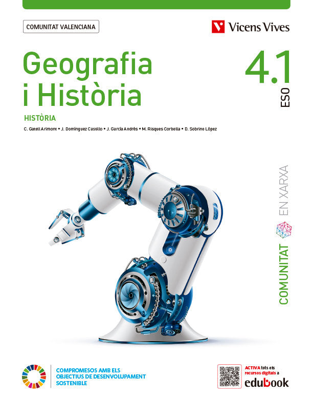 Geografía I Historia 4º ESO VALENCIA(4, 1-4, 2) Xarxa 23 (Vicens Vives) - 9788468295343 Imagen principal del producto