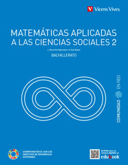 ✅ MATEMATICAS APL,CIENCIAS SOCIALES 2ºBACH COMUNIDAD RED 23 I AA,VV I VICENS VIVES I 9788468295664