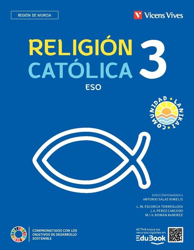 Religión Catolica 3º ESO Murcia Comunidad Lanika 23 (Vicens Vives) - 9788468299327 Imagen principal del producto