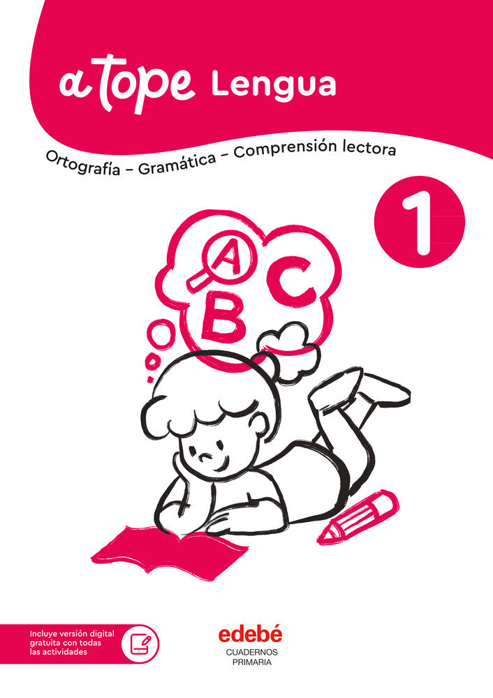 CUADERNO LENGUA 1oEP 25 A TOPE | EDEBE, OBRA COLECTIVA | 9788468376196 (Edebe) Imagen principal del producto