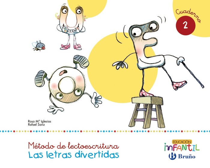 LETRAS DIVERTIDAS CUAD,2 EI 3AÑOS 16 LECTOESCRITURA | Varios Autores | 9788469611418 (Bruño)