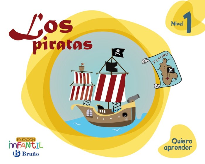 QUIERO APRENDER 1 LOS PIRATAS 3AÑOS EI 16 | Varios Autores | 9788469613719 (Bruño) Imagen principal del producto