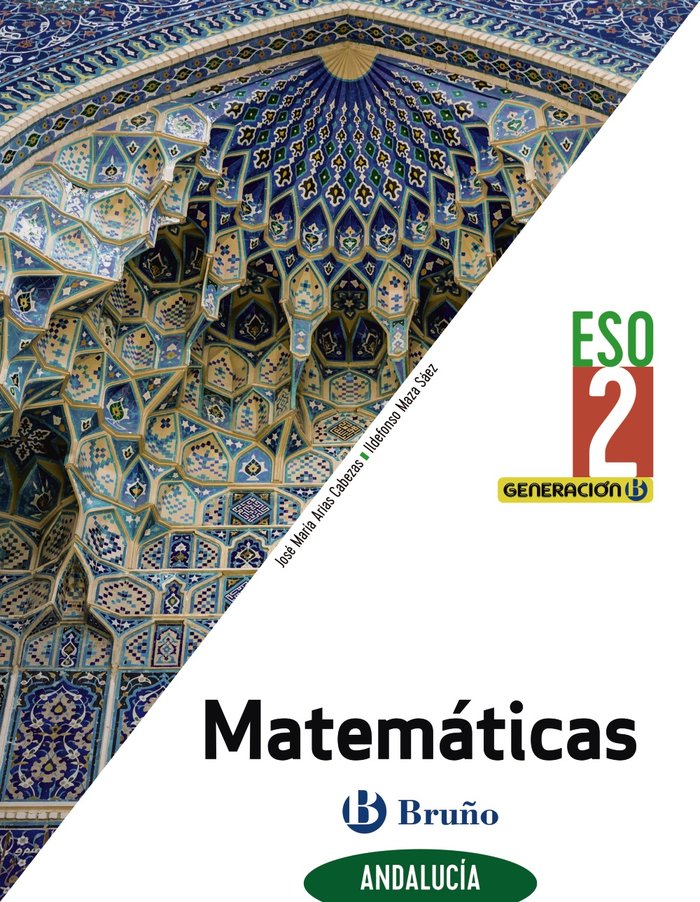 Generación B Matemáticas 2ºESO Andalucía | Varios autores | 9788469631478 (BRUÑO) Imagen principal del producto