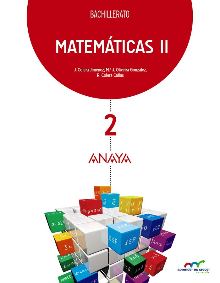 MATEMATICAS II 2oNB CC,NN 16 APRENDER CRECER | AA,VV | 9788469812778 (Anaya Texto)