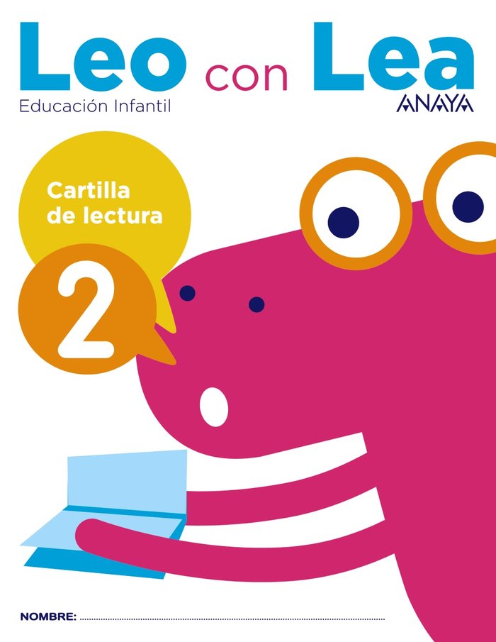 LEO CON LEA CARTILLA LECTURA 2 EI 17 | AA,VV | 9788469829776 (Anaya Texto) Imagen principal del producto