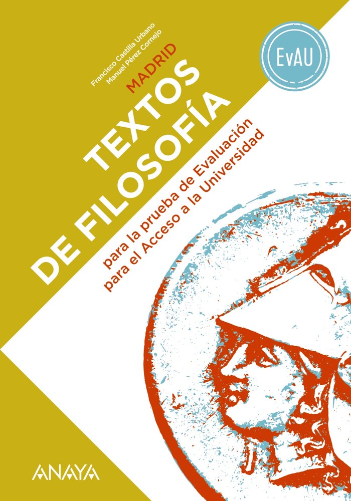 ✅ TEXTOS DE FILOSOFIA PARA LA EVAU 2º BACH MADRID - 9788469844809 Imagen principal del producto