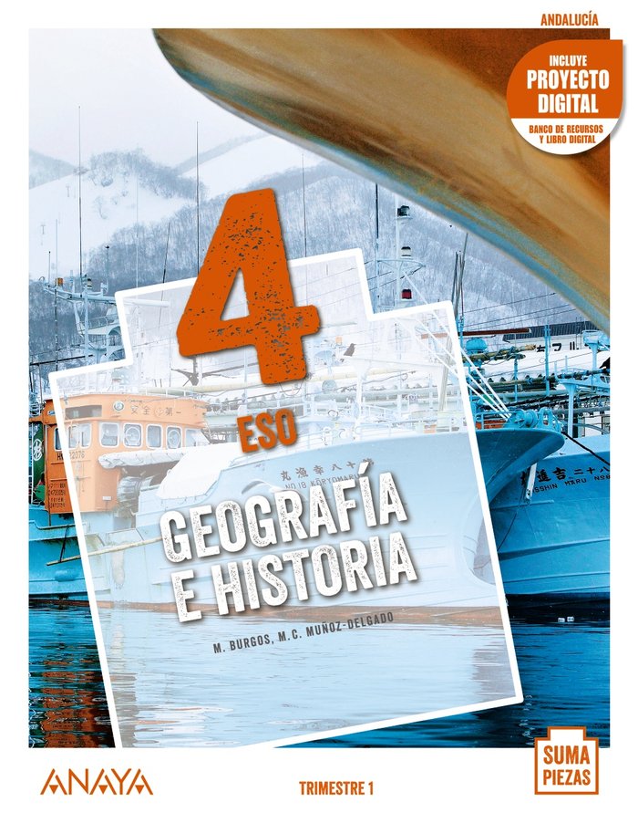 Geografía e Historia 4. (Trimestres) | Varios autores | 9788469880944 (ANAYA TEXTO) Imagen principal del producto