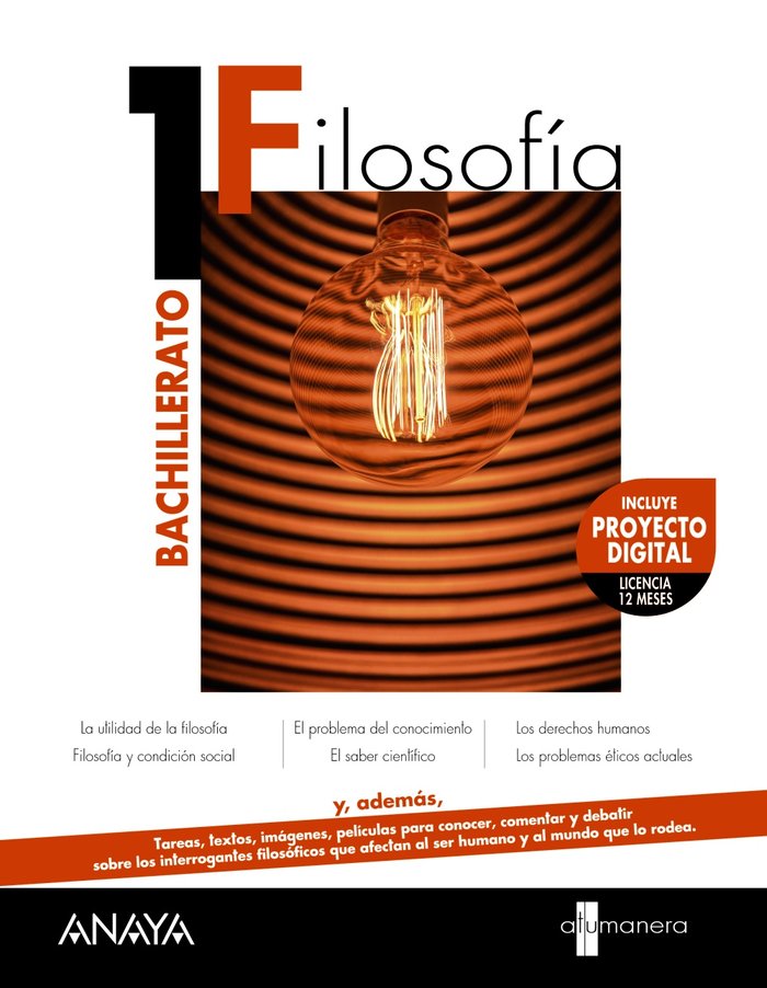 ✅ FILOSOFIA 1ºNB A TU MANERA 22 - 9788469882016