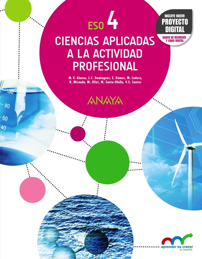 Ciencias Aplicadas a la Actividad Profesional 4. NUEVO PROYECTO DIGITAL. | Varios autores | 9788469884096 (ANAYA TEXTO) Imagen principal del producto