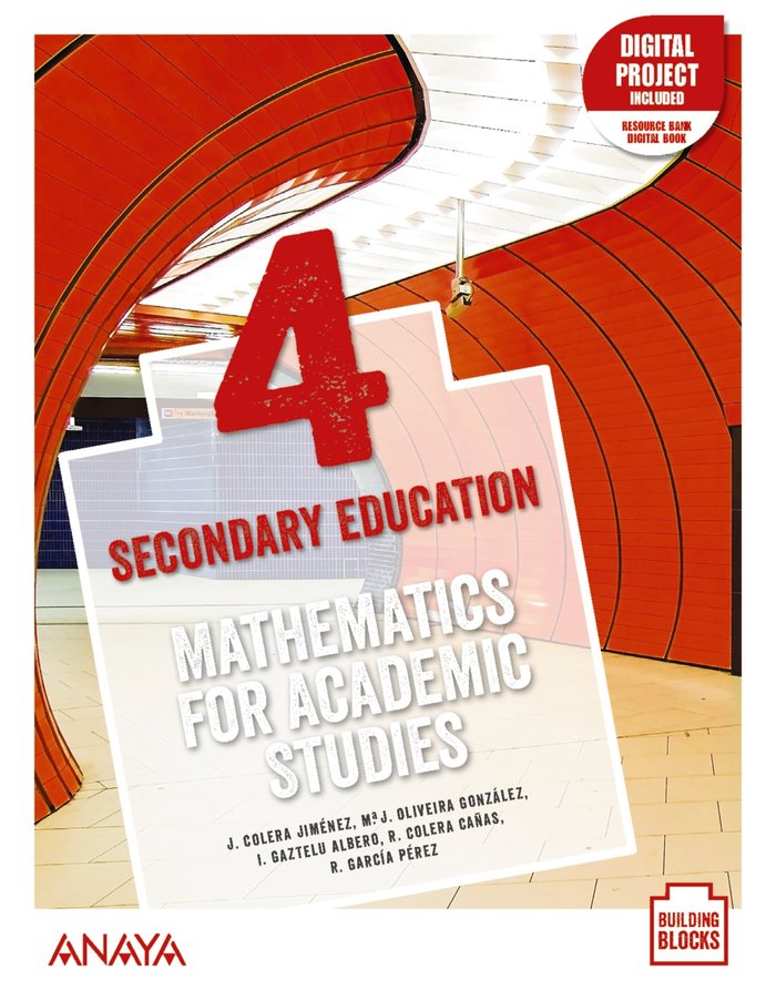 Pack Mathematics for Academic Studies 4. Student's Book + De cerca | Varios autores | 9788469887578 (ANAYA TEXTO) Imagen principal del producto