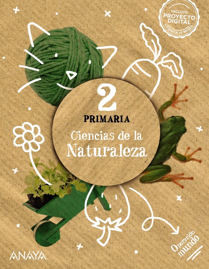 CIENCIAS NATURALEZA 2º de Primaria OPERAC,MUNDO 22 | DORADO NAVARRO, RAQUEL/QUEVEDO BLASCO, V | 9788469894712 (Anaya Texto) Imagen principal del producto