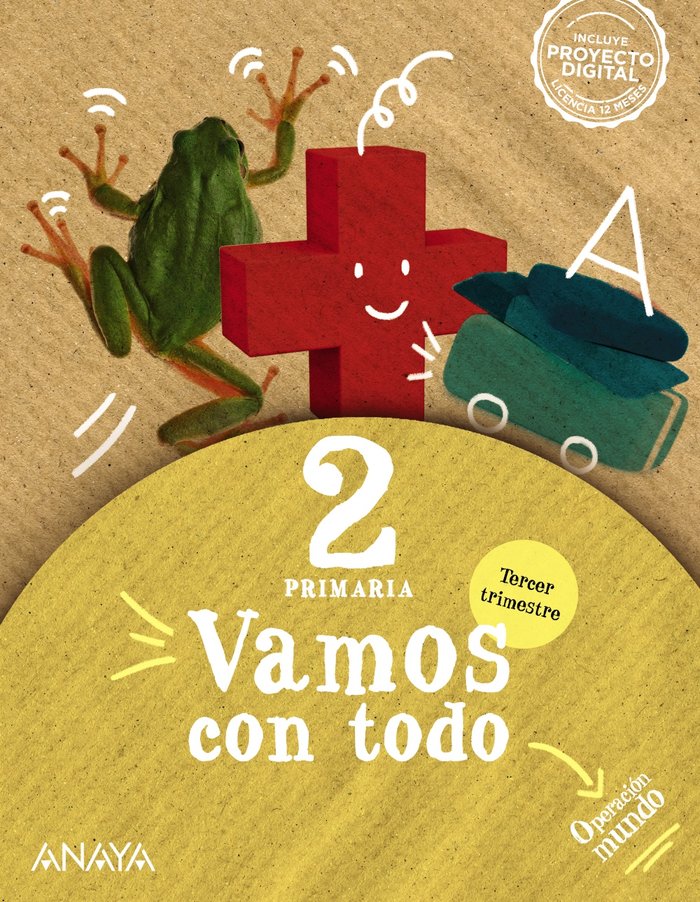 VAMOS CON TODO 2º de Primaria 3oTRIM 22 OPERAC,MUNDO | CLAR BOLUDA, Ma DEL CARMEN/GARCIA MORALE | 9788469897706 (Anaya Texto)