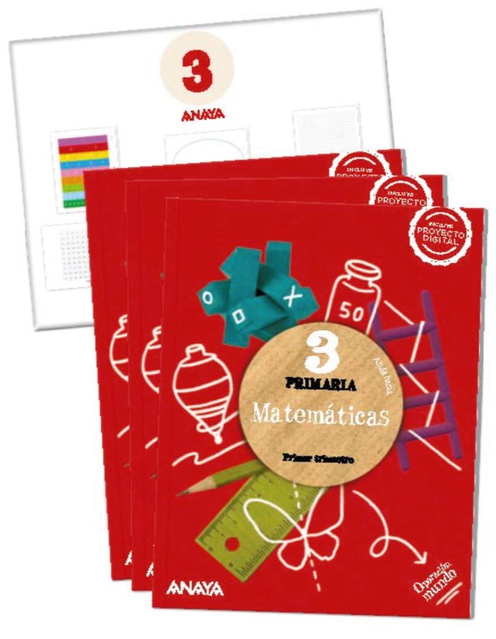 Matemáticas 3. (Incluye material manipulativo) | Varios autores | 9788469899717 (Anaya Texto) Imagen principal del producto