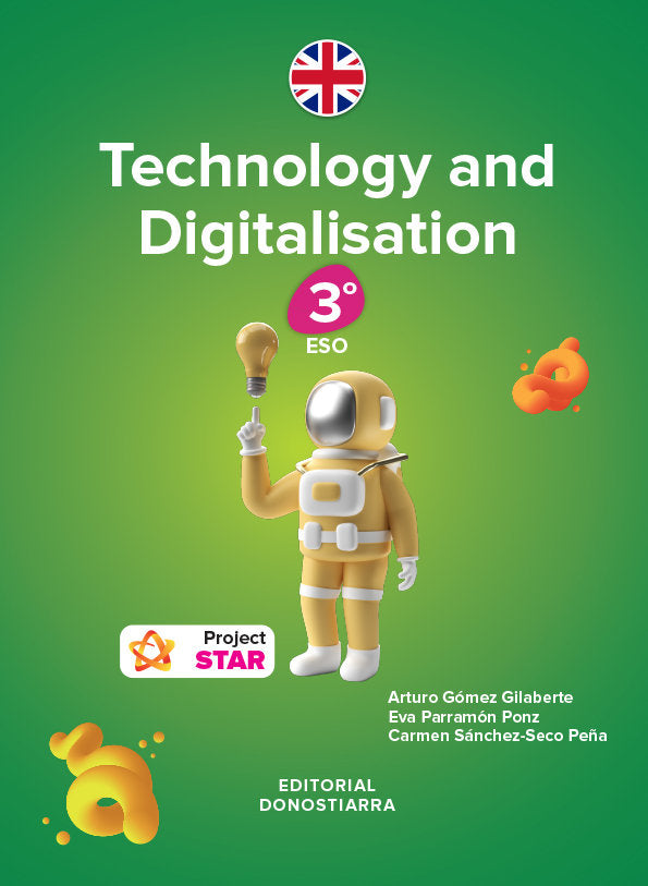 Technology and Digitalisation 3ºESO - Project STAR | Varios autores | 9788470636608 (DONOSTIARRA) Imagen principal del producto