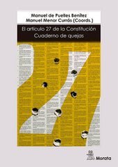 ARTICULO 27 DE LA CONSTITUCION CUADERNO D | MENOR CURRAS, MANUEL/VIÑAO FRAGO, ANTONI | MORATA | 9788471128805