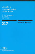 CIS 217 CUANDO LA ECONOMIA ENTRA EN LAS URNAS | FRAILE,M, | CIS | 9788474763812