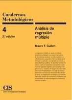 ANALISIS DE REGRESION MULTIPLE | GUILLEN RODRIGUEZ,MAURO FEDERICO | CIS | 9788474766486