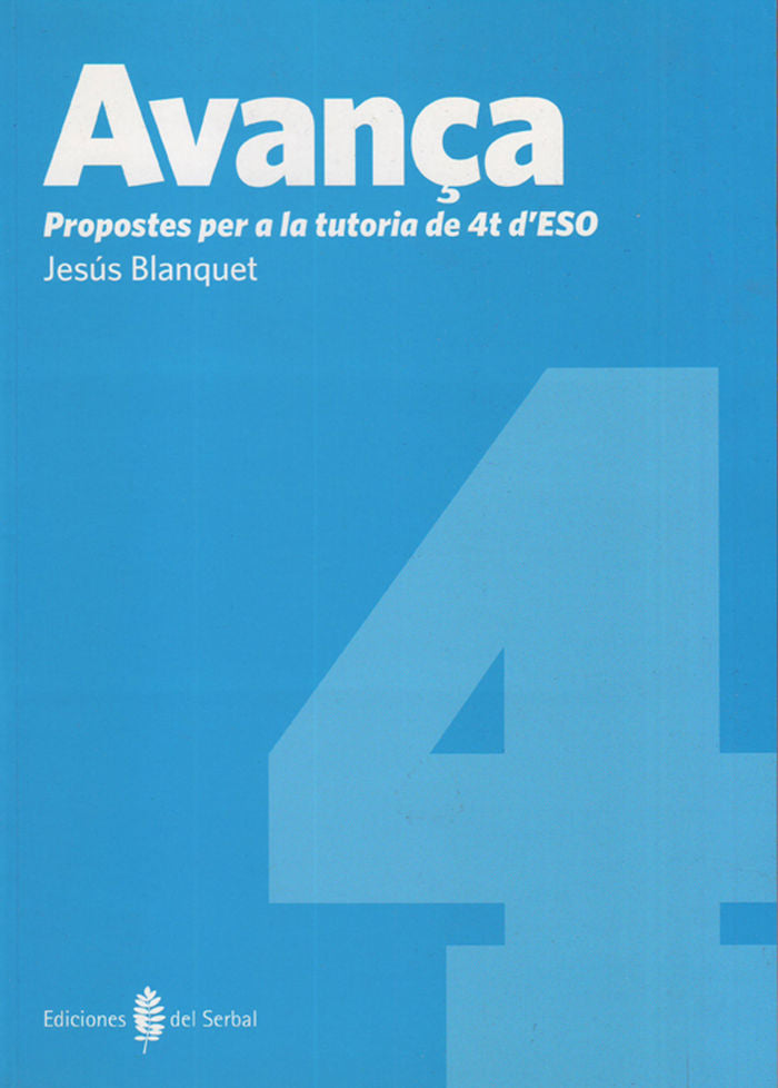 Tutoria 4º ESO Avança 11 (El Serbal) - 9788476286715 Imagen principal del producto