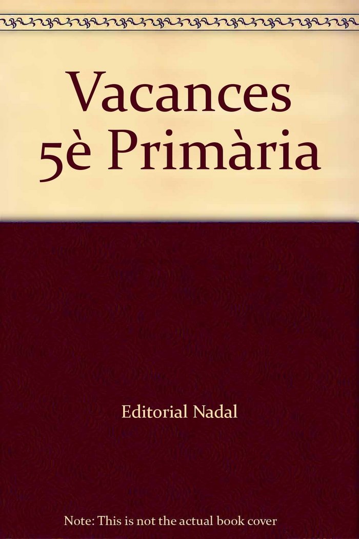 Vacances 5ºep