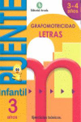 PUENTE INFANTIL 3-4AÑOS LETRAS GRAFOMOTRICIDAD 2012 | Varios Autores | 9788478875511 (Nadal Arcada)