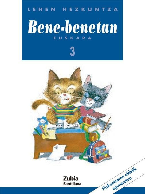 Hizkuntza Bene Benetan Eusk 3º EP 2003 (Zubia Santillana) - 9788481470857 Imagen principal del producto