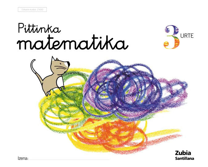 3URTE PITTINKA MATEMATIKA EUSK ZUBI ED04 | Varios Autores | 9788481476507 (Zubia Santillana) Imagen principal del producto