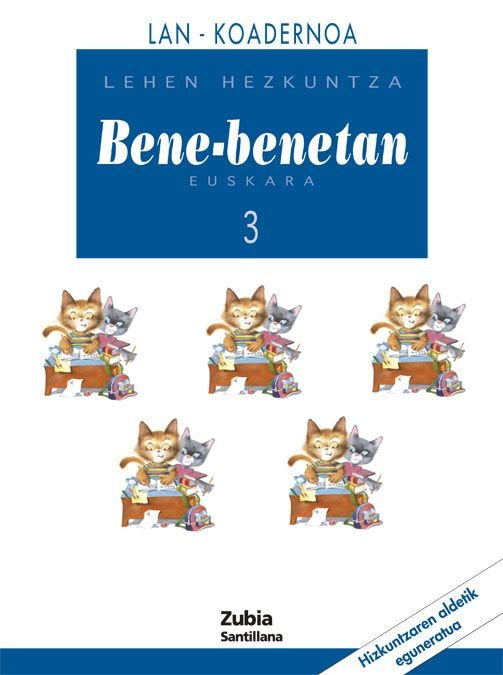 Koad Hizkuntza Bene Benetan 3º EP 2005 (Zubia Santillana) - 9788481478037 Imagen principal del producto