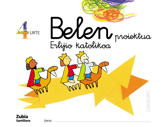 4URTE ERLIJIO KATOL BELEN EUSK ZUBI ED05 | AA,VV, | 9788481478112 (Zubia Santillana)
