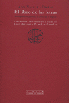 LIBRO DE LAS LETRAS - 9788481647181