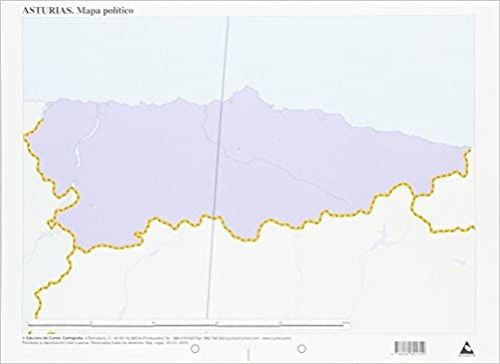 Paq 50 Mapas Asturias Político Mudos CUMIO Imagen principal del producto