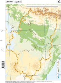 Paq 50 Mapas Aragon Físico Mudos CUMIO Imagen principal del producto