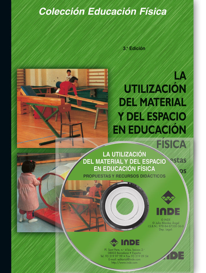 UTILIZACION MATERIAL ESPACIO EN EDUCACION FISICA +DVD | BLANDEZ,JULIA | INDE | 9788487330360