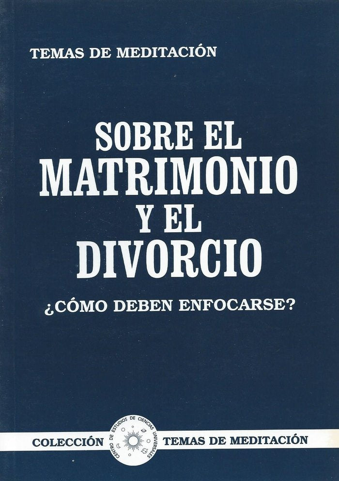 SOBRE EL MATRIMONIO Y EL DIVORCIO - 9788489661097