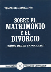 SOBRE EL MATRIMONIO Y EL DIVORCIO - 9788489661097